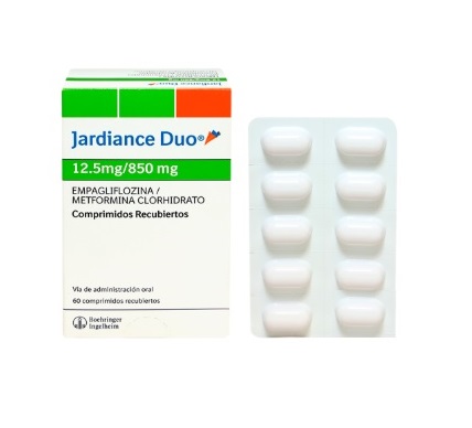 FARMACIA UNIVERSAL - Jardiance Duo 12.5/1000 mg x 60 Comprimidos